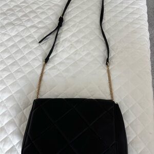a new day Black Crossbody Bag with Gold Chain